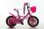 New bicycle buggy girl riding with cart basket