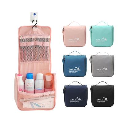 Instagram web celebrity new candy color makeup bag solid color hook wash bag portable travel storage bag hair customization