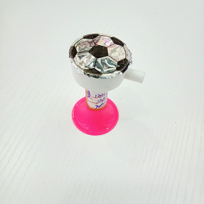 Toy wholesale small horn football World Cup plastic football whistle horn cheering 6.5CM