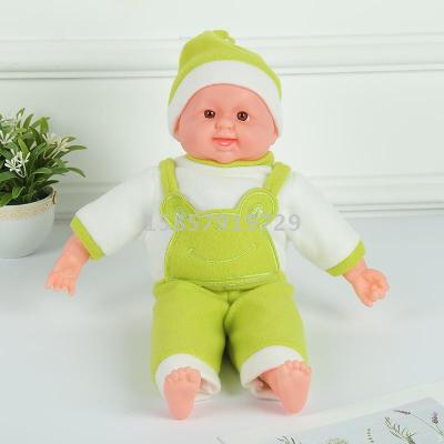 35cm Simulation doll lined with glue baby doll to sleep with doll music intelligent dialogue toy gift laughing doll 35cm