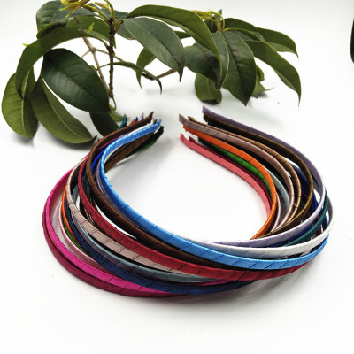 Factory Direct Sales 5mm Winding Cloth Metal Hair Accessories Headband Winding Hair Clasp Semi-Finished DIY Hair Accessories Wholesale