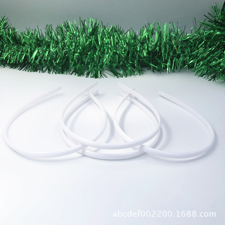 厂家直销7mm无齿有弧度环保塑料头箍DIY发饰头扣半成品 HIPS料