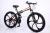 Bicycle 26 \"21 speed 6 knife integrated wheel folding shock absorption mountain bike factory direct sales