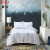 Hotel bedding four-piece set 80s60s40s bed sheets and bedding sets with multiple printing styles on display