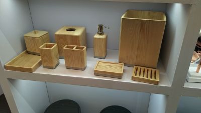Hotel wood products wood tissue box wood trash bin wood remote control box antique Hotel supplies