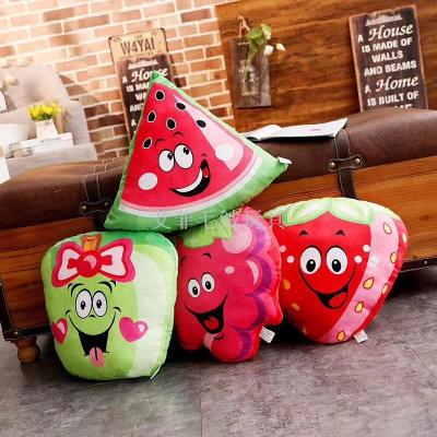 Cartoon be hilarious fruit pillow watermelon plush toy delicious strawberry sofa pillow as