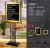 The new black gold steel inclined plane sign hongxiang billboard exhibition hall guide sign sign water