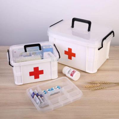 B85 Plastic Suitcase Portable Medicine Box Multifunctional Storage Box