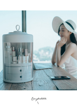 Douweb celebrity rolcosmetics drawer type transparent portable skin care products desktop proof cosmetics box