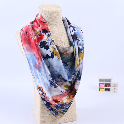 2019 New Silk Scarf Women's Spring and Autumn Korean Style Thin Chiffon Scarf Fashion Sunscreen Scarf Shawl Dual-Use Short