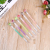 Colorful crystal stones decorated ballpoint pen, Smooth writing pen