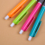 Three color press type ball pen creative students writing pen color variety is smooth