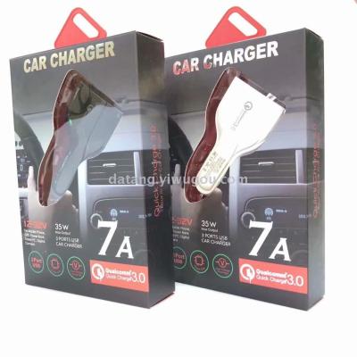 New car charger QC3.0 quick charge car charging single dual USB 5v3.4a 9V2A 12v1.5a intelligent quick charge
