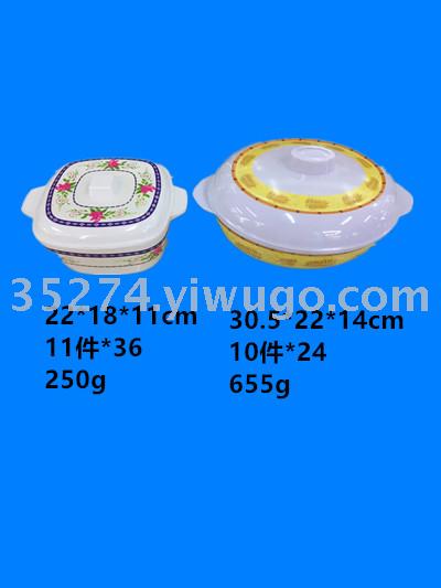 密胺餐具 密胺盖碗 仿陶瓷贴花盖碗 大量现货库存价格优惠