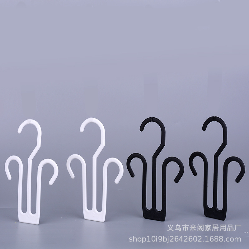 超市拖鞋加长钩子 卖场凉鞋拖鞋展示挂钩 黑白塑料人字托鞋钩厂家