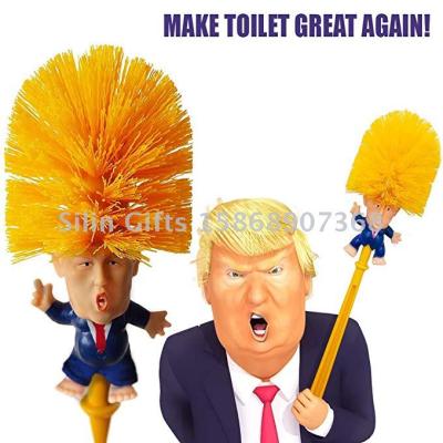 Slingifts Donald Trump Toilet Brush Tissue Set Brush Holders Bundle Wc Toilet Paper for Bathroom Cleaning Funny Gag Gift