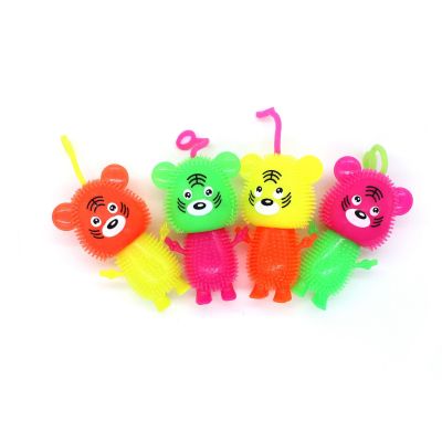 Flash Sound Whistle Short-Legged Tiger Animal Toys Hot Products Factory Direct Sales Stall Hot Sale