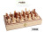 Wooden toy chess folding puzzle Wooden puzzle chess