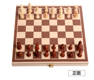 Wooden toy chess folding puzzle Wooden puzzle chess