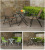 Savage valley outdoor table and chair five-piece folding table and chair combination three-piece outdoor iron tesling table and chair