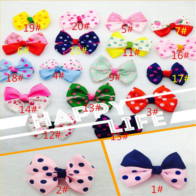 Taobao hot shot south Korean hair ornaments bow, bow tie, a print duck expressions using hairpin ornaments children 's day hairpin getting out