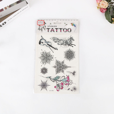 Men and women small fresh and lovely tattoo collarbone paste web celebrity tattoo paste