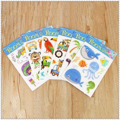Cute cartoon stickers and stickers kindergarten creative animal stickers
