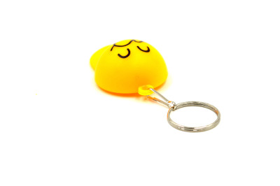 Baseball cap whistle, flash key lamp pendant, luminous expression whistle hat, gift pendant