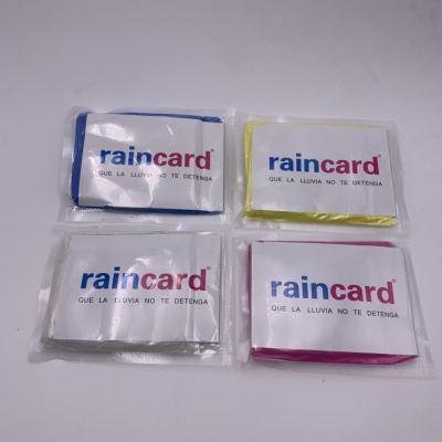Raincard Raincoat Disposable Raincoat Portable Pocket Raincoat Vacuum Compression Wallet Raincoat