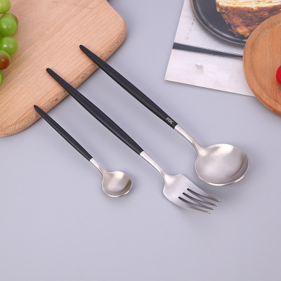 Stirring the Spot stainless steel coffee spoon, fine western style long handle art spoon thickening western set manufacturers wholesale