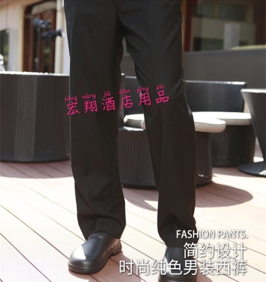 Summer working pants black chef trousers for men working pants waiter pants hotel hotel kitchen working pants