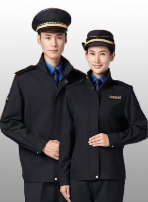Spring and autumn duty jacket men and women labor security uniform group work clothes