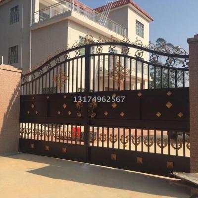 Factory direct garden door iron art gate garden door iron art flat door iron art sliding door