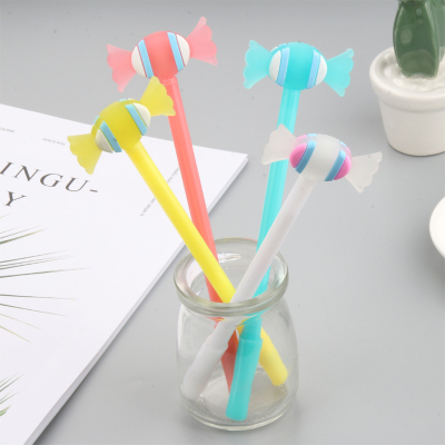 Factory Direct Sales Creative Candy Gel Pen Cartoon Minimalist Learning Stationery Cute Water-Based Sign Pen Wholesale