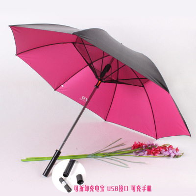 Summer fan cool umbrella with fan umbrella with usb port rechargeable umbrella