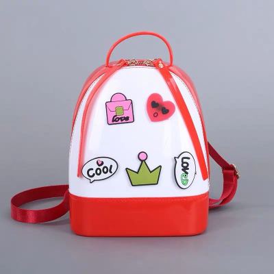 2019 New PVC Jelly Children's Stamp Accessories Fashion Two-Color Backpack