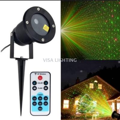 Outdoor waterproof lawn laser remote control stars of the Christmas yard into the garden lights