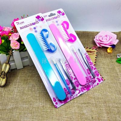 Manicure manicure tool nail scissors nail brush polishing file polish nail cleaning