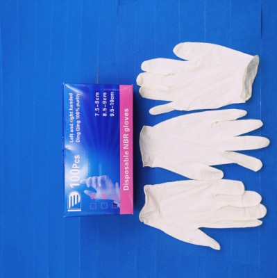 Medical gloves thin and thick the disposable gloves disinfection gloves Medical examination gloves with powder latex gloves Medical treatment