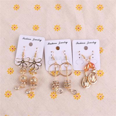 Europe and the United States jewelry wholesale earrings female leaves retro mori department of national style of classical Chinese clothing archaize short