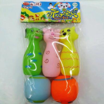 [direct manufacturer] enamel bowling 3C certification high-grade baby bath toy animal bowling
