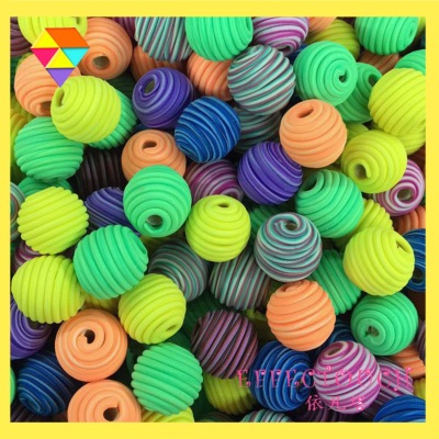Handmade Polymer Clay Winding round Beads Polymer Clay Jewelry Accessories Factory Direct Sales