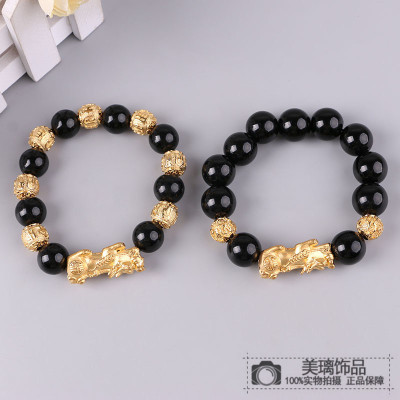 Zhaocai transfer pixibujin imitation of gold sand gold lovers bracelet bracelet