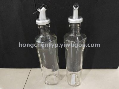 2019 new high-end boutique glass oil can Caesar health glass oil can 500ml