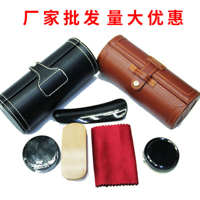 Factory direct selling zhikang black shoe polish set of tools set leather shoes care wholesale spot