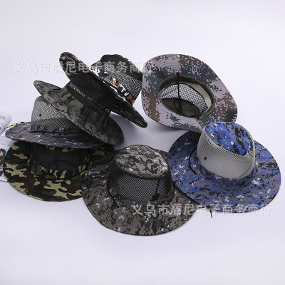 Camouflage Japanese Fisherman Mesh Cap Spring/Summer Tourist Hat Casual Hat Sun Protection Sunshade Fishing Hat Sun Hat Manufacturer