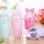 Cross-Border Factory Direct Sales Bowknot Twisted Cup Creative Gift Plastic Sippy Cup Water Cup Wholesale Custom Ins