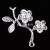 DIY Jewelry Material Hairpin Headdress Parts Brooch Corsage Accessories Silver Plum Blossom Branch Pendant Pendant