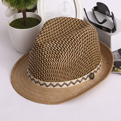 Straw Hat Wholesale Small Brim Fashion Sun Hat Sun Protection Summer Sun Hat Western Cowboy Straw Hat Manufacturer