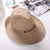 Raffia Travel Sun Hat Back Curler Hat Fedora Hat Sun-Shade Sun Protection Hat Straw Hat Knitted Cowboy Hat Wholesale